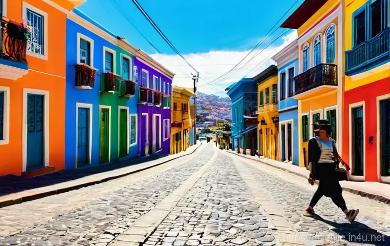 칠레 날씨와 계절별 옷차림 - **Patagonian Trekker in Action:** A dynamic shot of a person hiking on a winding trail in Torres del... 칠레 날씨와 계절별 옷차림 - **Patagonian Trekker in Action:** A dynamic shot of a person hiking on a winding trail in Torres del...