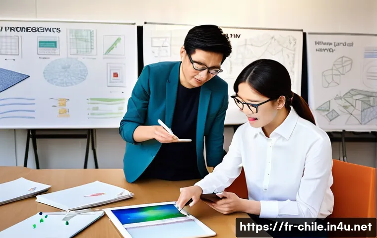 칠레 내 한국 기업의 성공 사례 - **Prompt 1: Cultural Fusion in a Collaborative Workshop**
"A vibrant, brightly lit workshop spac...